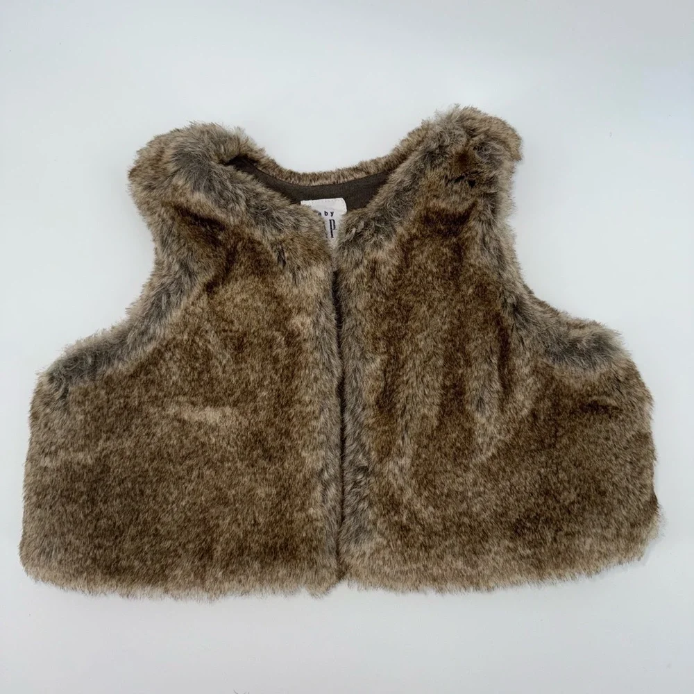 Baby Gap Girl Faux Fur Vest